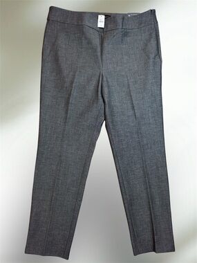 NWT Talbots Grey Chatham Ankle Pants sz 12 Petite Quality